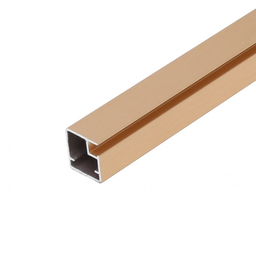 профиль алюм. рамочный  узкий, золотой