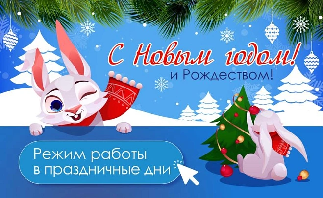Режим работы в новогодние праздники