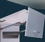 Подъемник складной TOP STAYS ST H=590-649 (4,1-8,1 кг) белый, (ST03AL02A) 16525