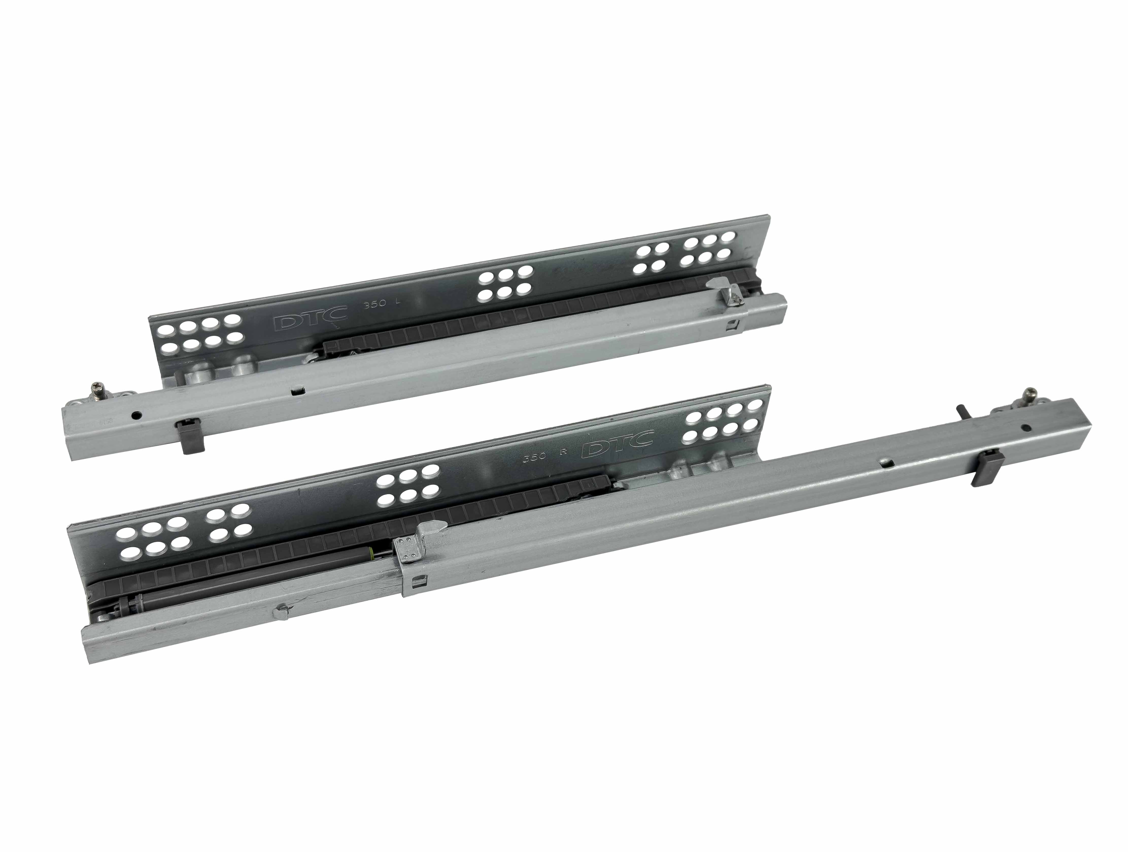 20549_Направляющие 350мм 25 кг ЧВ скрытого монтажа с доводчиком_фикс DTC