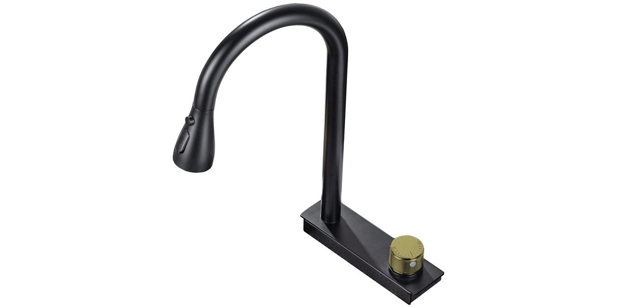 Смеситель графит к мойке 7246B