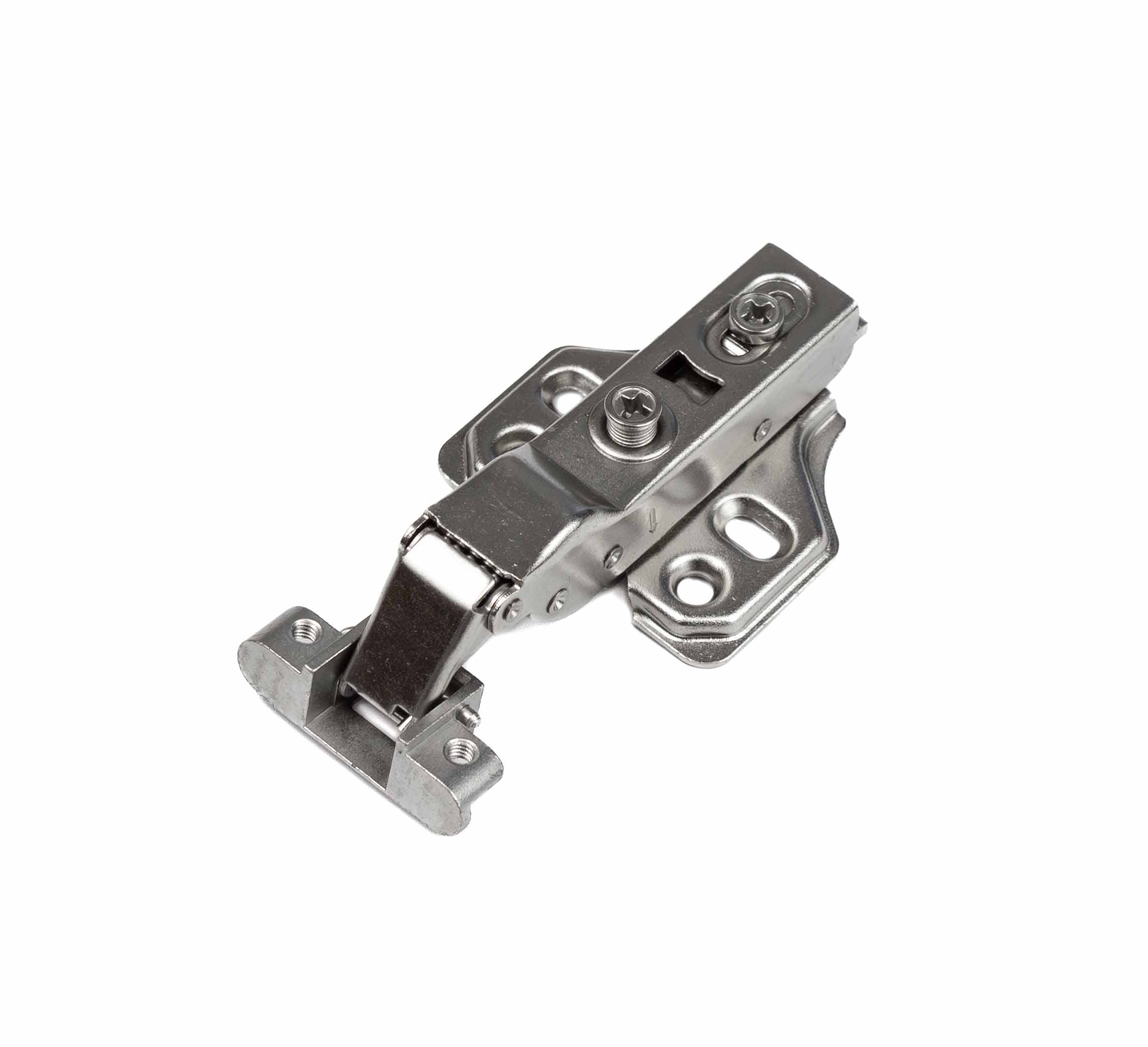 Петля мебельная пнаклад. сд, для узкого усил.рам.профиля (никель) GA11D-08