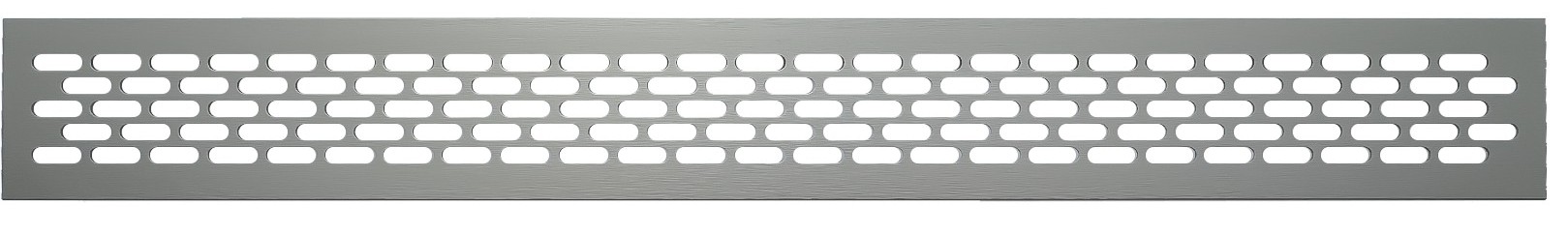 Вентиляционная решетка алюм. 80/480, Алюминий серый