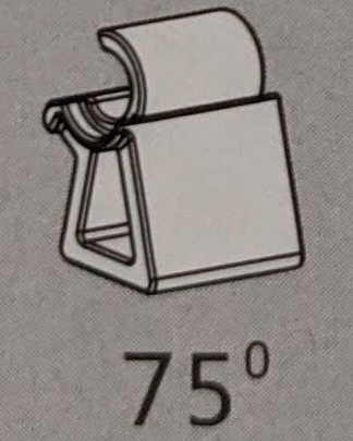 Ограничитель угла открывания 75гр. TOP STAY SF (SFW75), 0016742