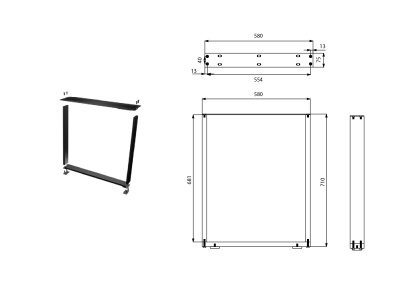 Подстолье-рамка AA10000501 (710580мм) _ для сайта _06