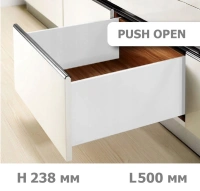 Ящик MAGIC-PRO высотой 238 мм, глубиной 500мм, "push open"