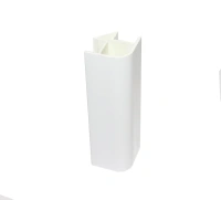 Угол универсальный 135гр. для цоколя Белый матовый, 146 мм