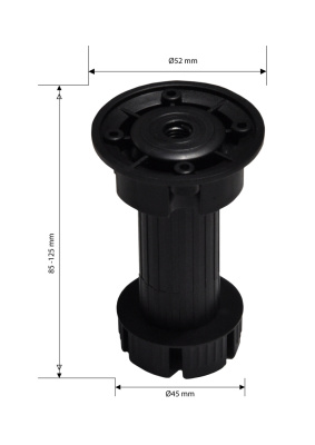 разборная черн 100 мм _размер