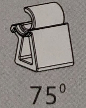 Ограничитель угла открывания 75гр. TOP STAY SF (SFW75), 0016742